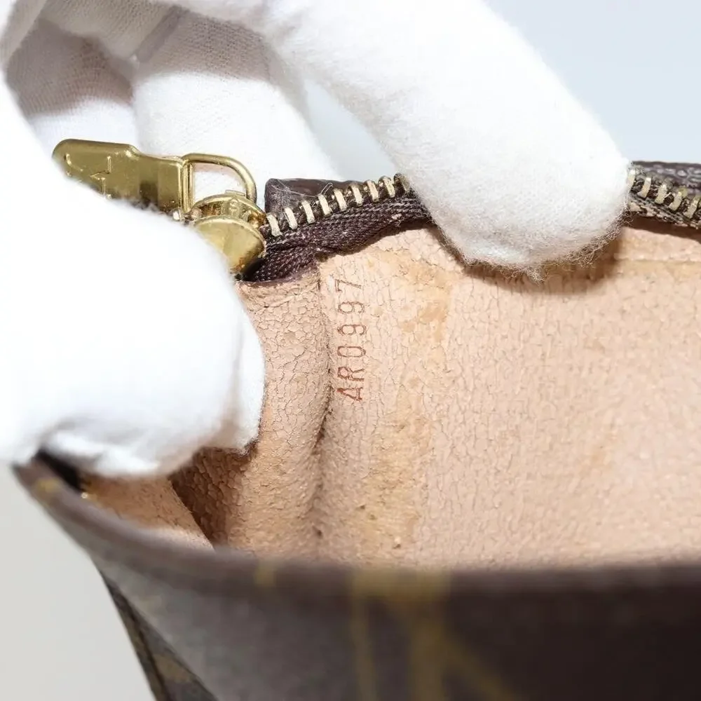 Louis Vuitton Monogram Bucket GM Accessory Pouch Brown